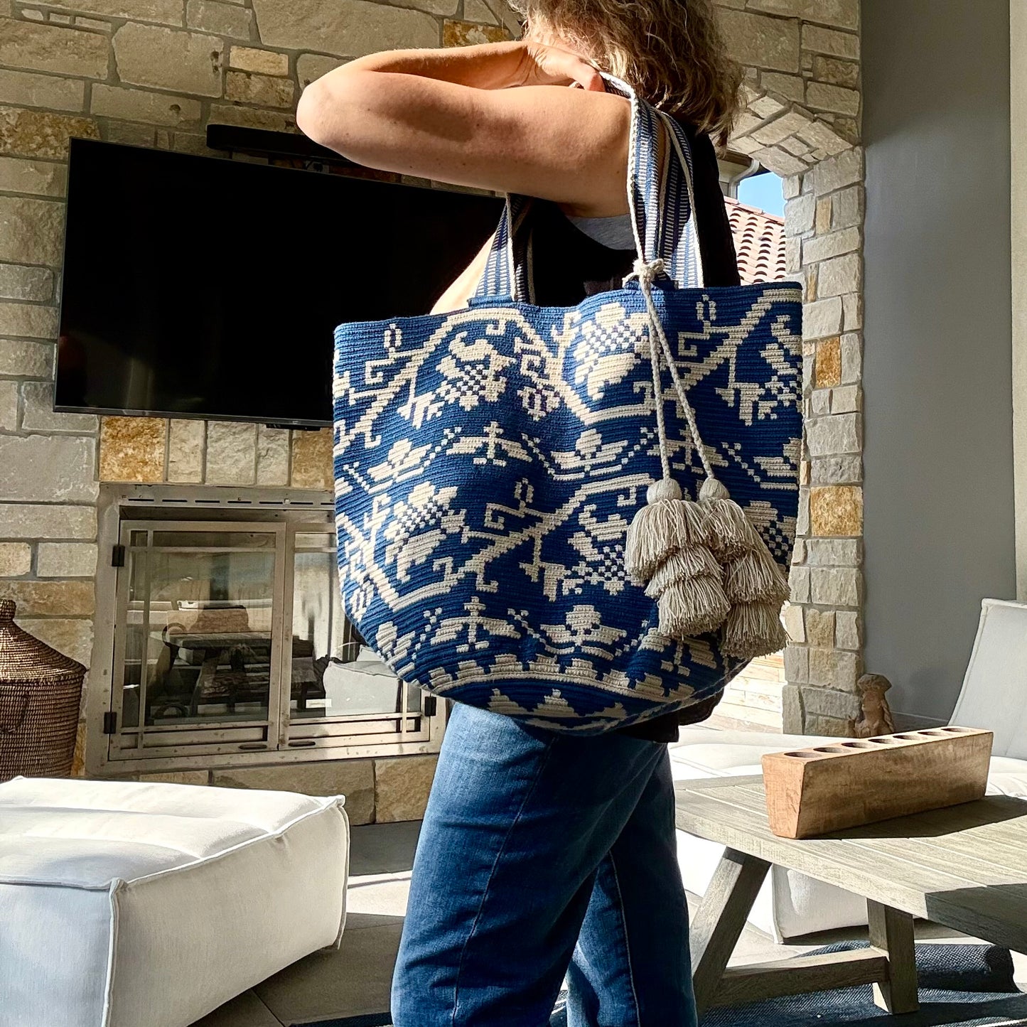 Costa Wayuu Oversized Tote Bag, Summer, Extra Large Shopper Bag - CostaWayuuShop