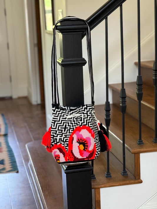 Costa Wayuu Mochila Bag – Bold Geometric & Floral Pattern
