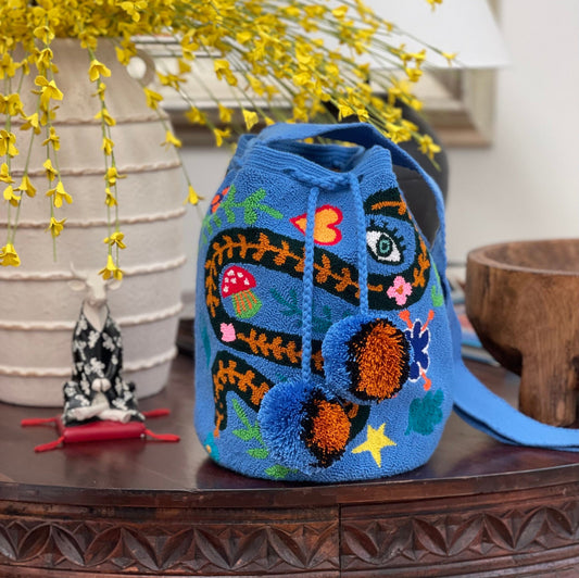 Costa Wayuu Handwoven Puyado Style Large Serpent Bag - CostaWayuuShop