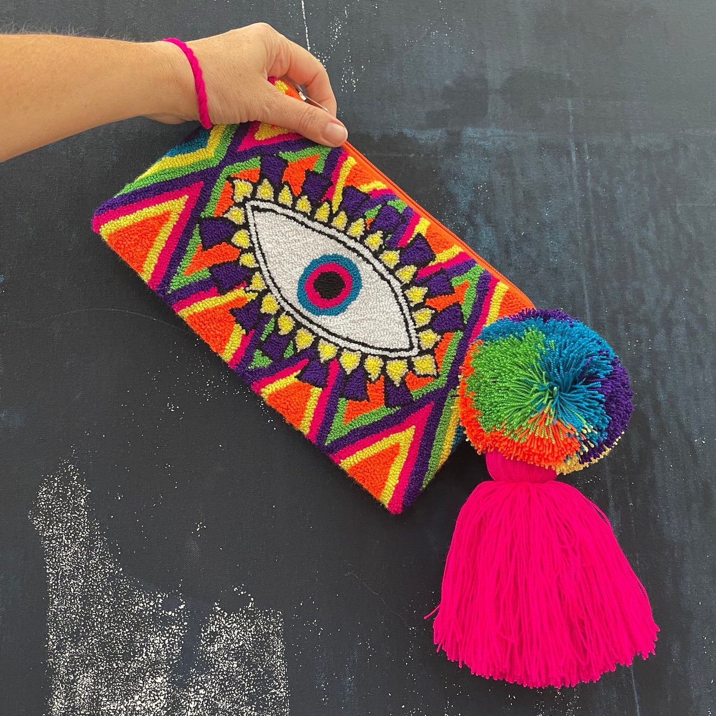 Costa Wayuu Handmade Lucky Eye Clutch - CostaWayuuShop