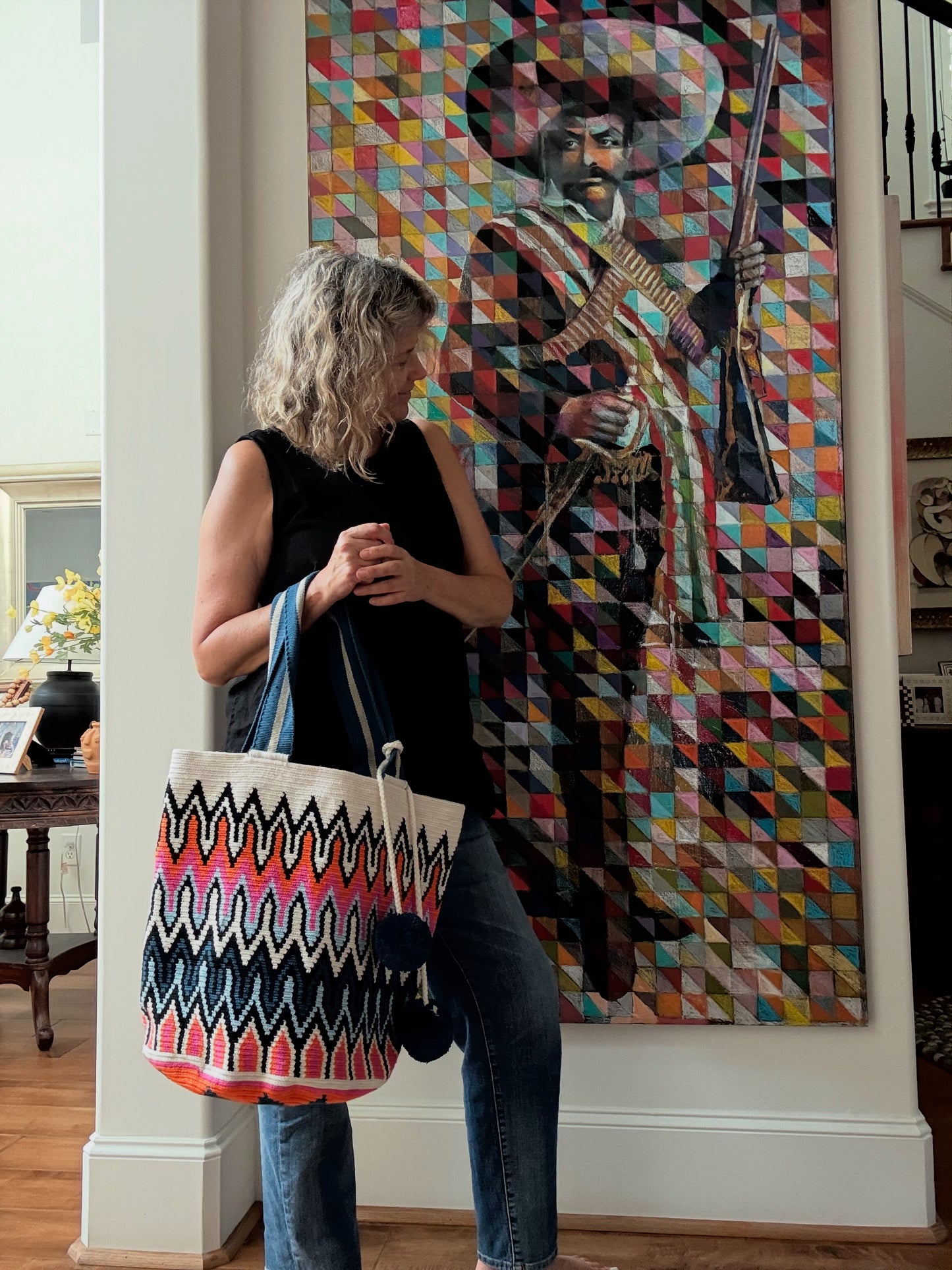 Costa Wayuu Oversized Tote Bag, Fine Crochet Work, Extra Large Shopper Bag. - CostaWayuuShop