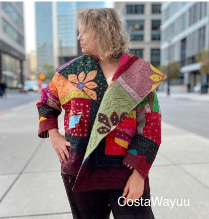 Patchwork Vintage Kantha Jacket