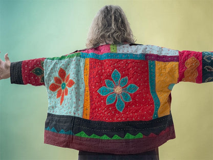 Patchwork Vintage Kantha Jacket