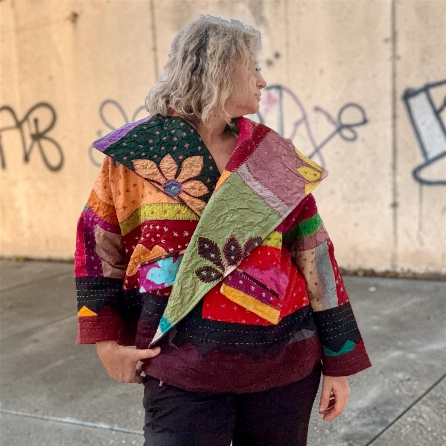 Patchwork Vintage Kantha Jacket