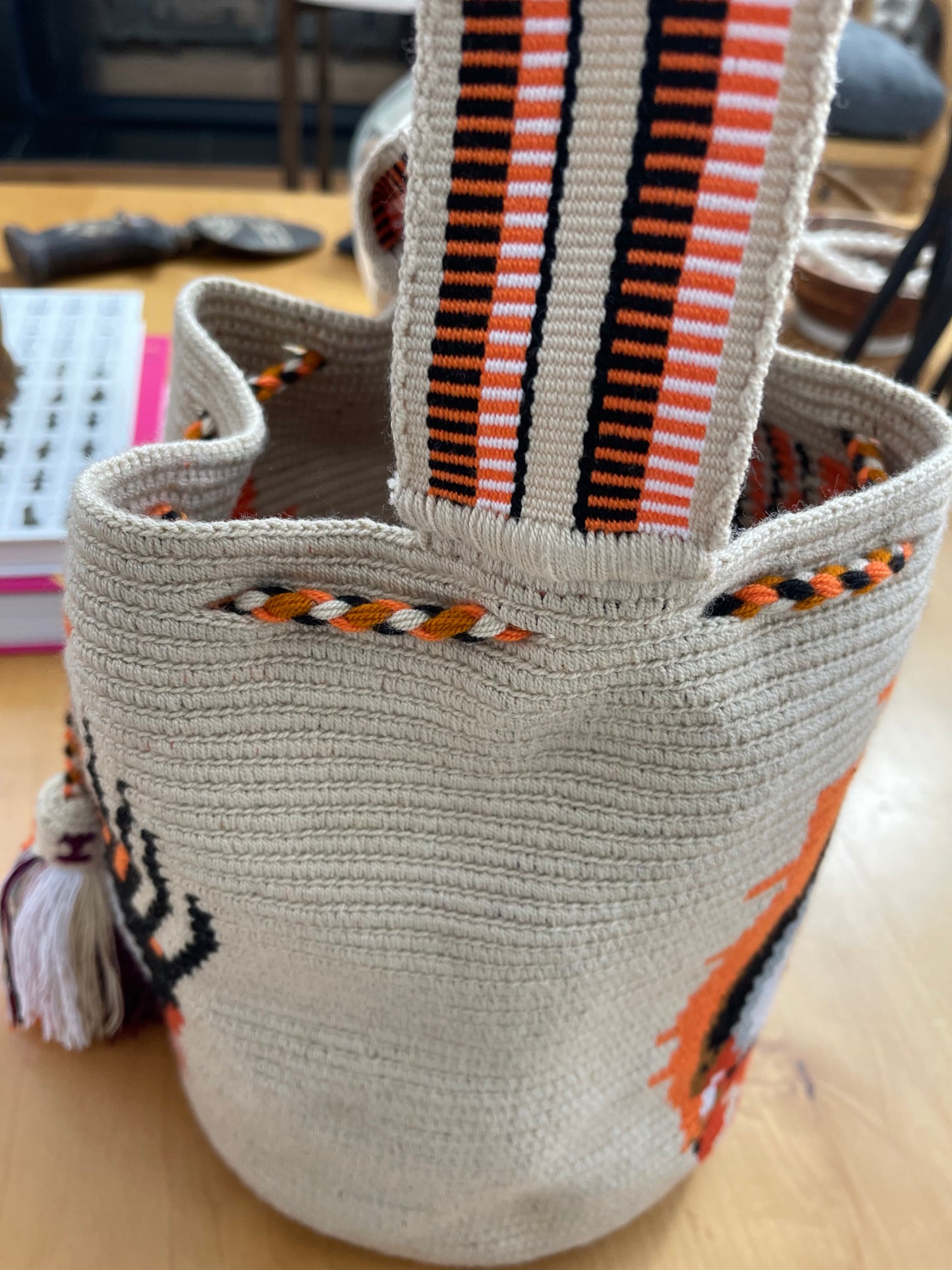 Costa Wayuu Large Lucky Eye Crochet Wayuu Bag – Boho Shoulder Purse - CostaWayuuShop