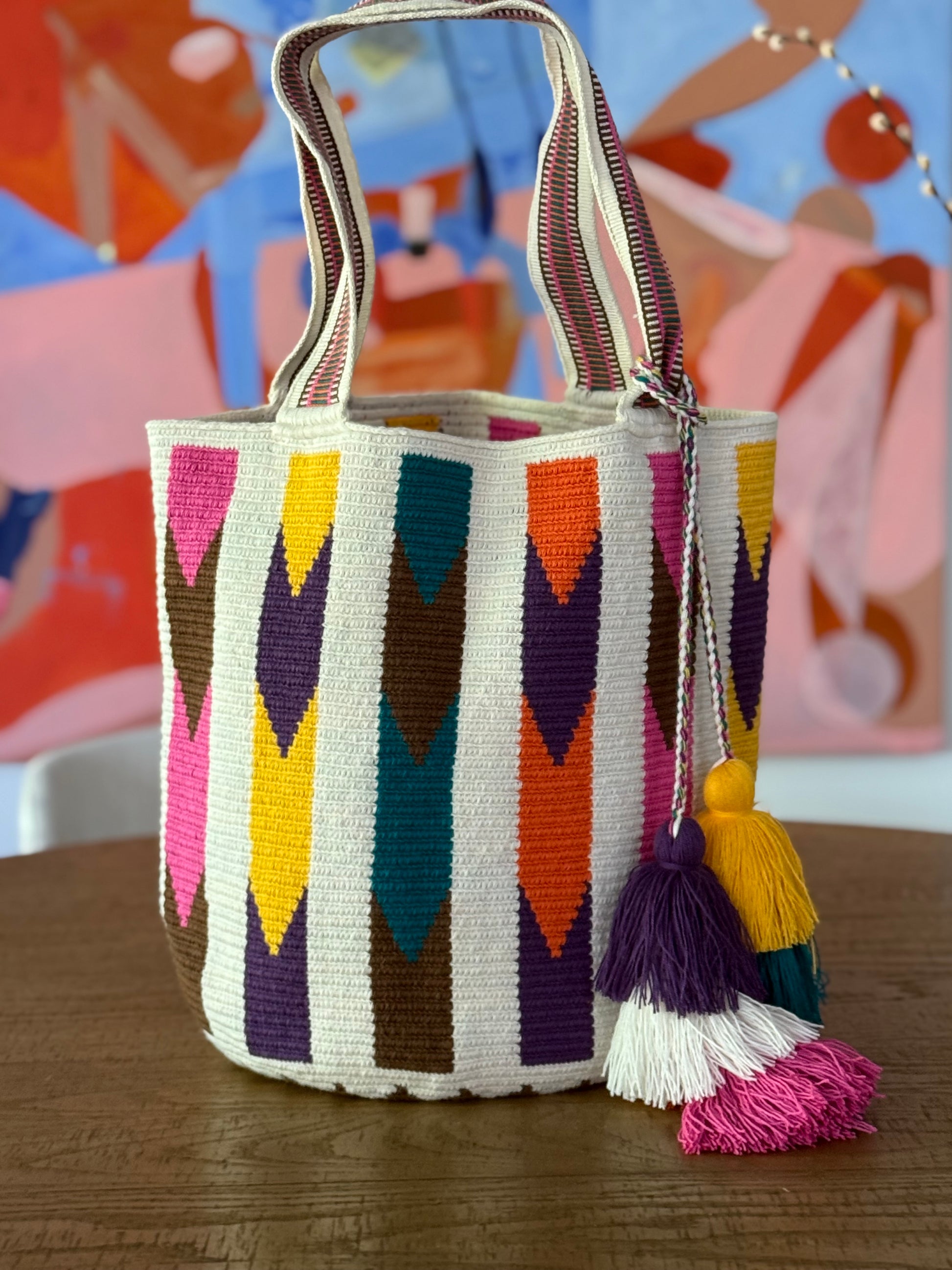 Costa Wayuu  Oversized  Crochet Tote Bag-Handmade - CostaWayuuShop