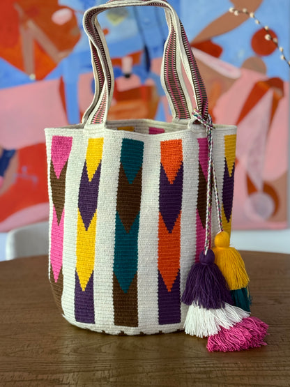 Costa Wayuu  Oversized  Crochet Tote Bag-Handmade - CostaWayuuShop