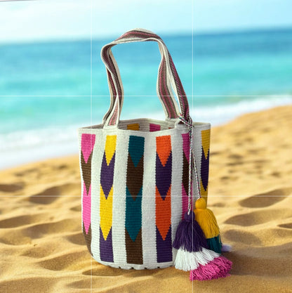 Costa Wayuu  Oversized  Crochet Tote Bag-Handmade - CostaWayuuShop