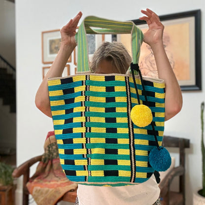 Costa Wayuu Oversized Wayuu Shopper Bag, Extra Large Tote-Bag - CostaWayuuShop