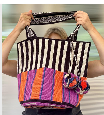 Costa Wayuu Oversized Wayuu Bag – Extra Large Handmade Summer Bag. - CostaWayuuShop