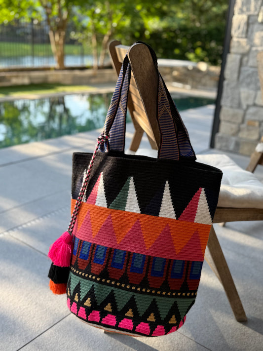 Costa Wayuu Oversized Tote Bag, Beach Shopper Bag. - CostaWayuuShop