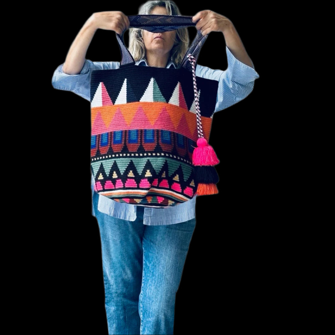 Costa Wayuu Oversized Tote Bag, Beach Shopper Bag. - CostaWayuuShop