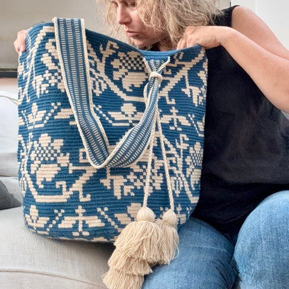 Costa Wayuu Oversized Tote Bag, Summer, Extra Large Shopper Bag - CostaWayuuShop
