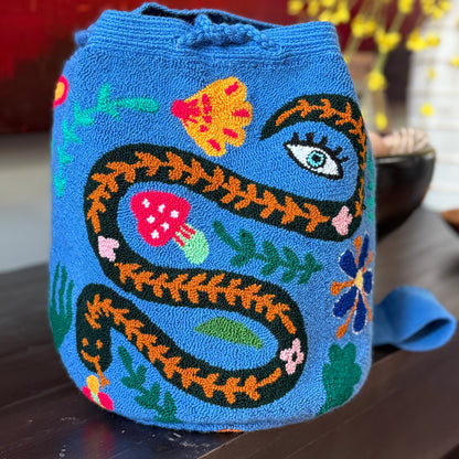 Costa Wayuu Handwoven Puyado Style Large Serpent Bag - CostaWayuuShop
