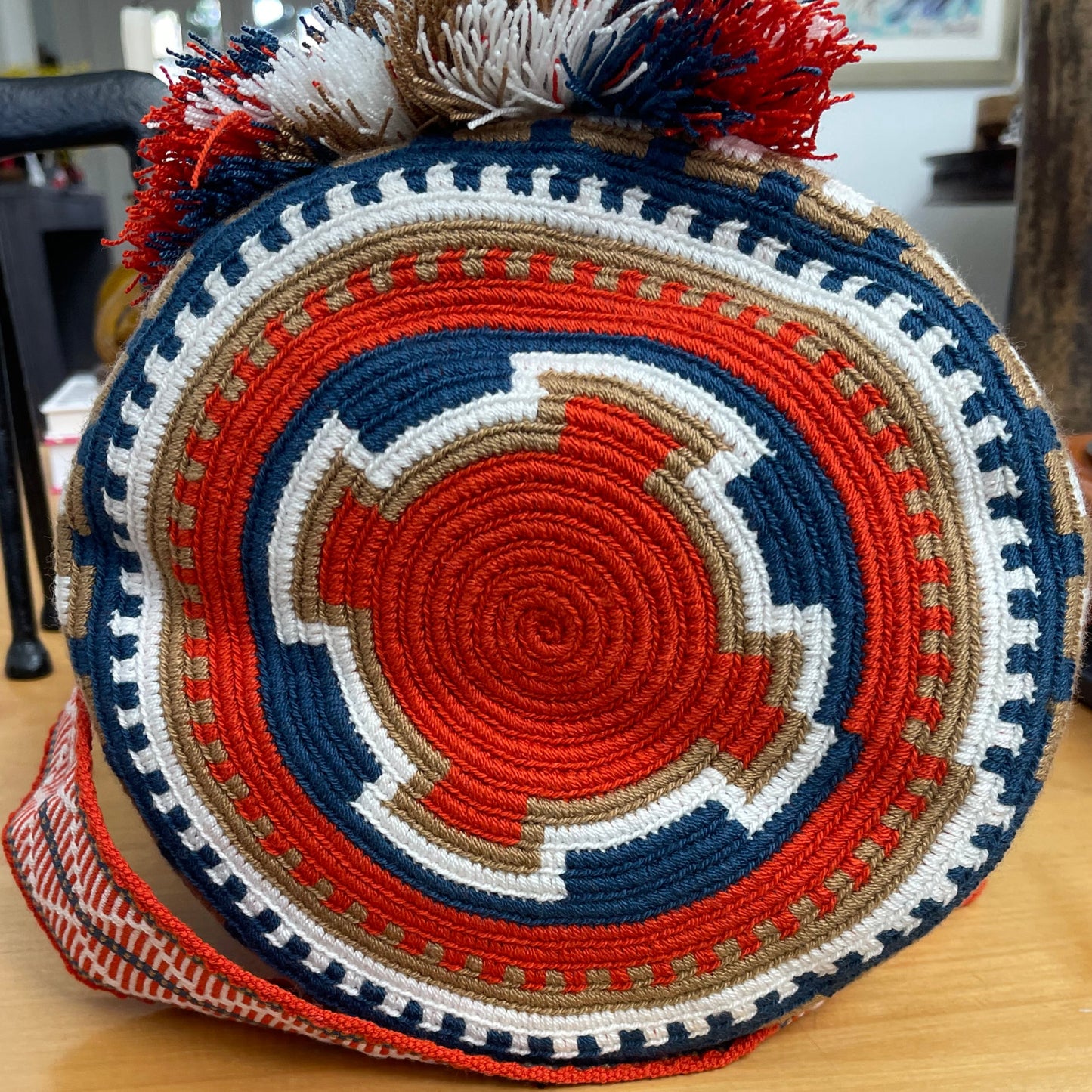 Costa Wayuu Double Strap Bag-Traditional Geometric Pattern. - CostaWayuuShop