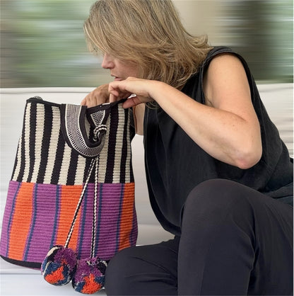 Costa Wayuu Oversized Wayuu Bag – Extra Large Handmade Summer Bag. - CostaWayuuShop