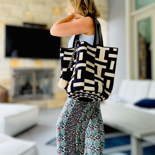 Costa Wayuu Oversized Wayuu Tote-Bag, Summer Extra Large Beach Shopper Bag. - CostaWayuuShop
