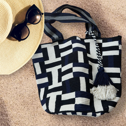 Costa Wayuu Oversized Wayuu Tote-Bag, Summer Extra Large Beach Shopper Bag. - CostaWayuuShop