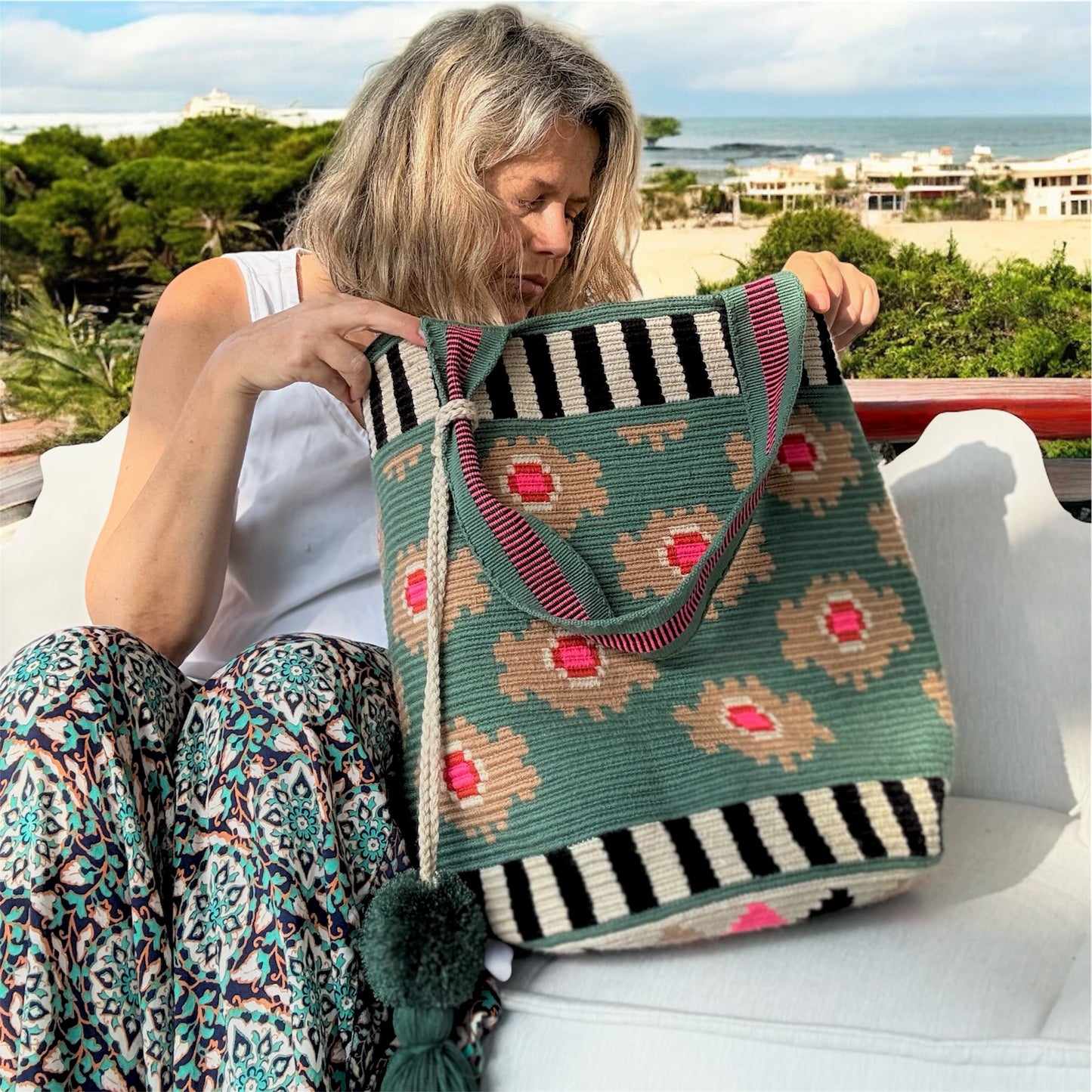 Costa Wayuu Oversized Tote-Shopper Bag - CostaWayuuShop