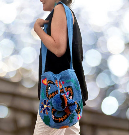 Costa Wayuu Handwoven Puyado Style Large Serpent Bag - CostaWayuuShop