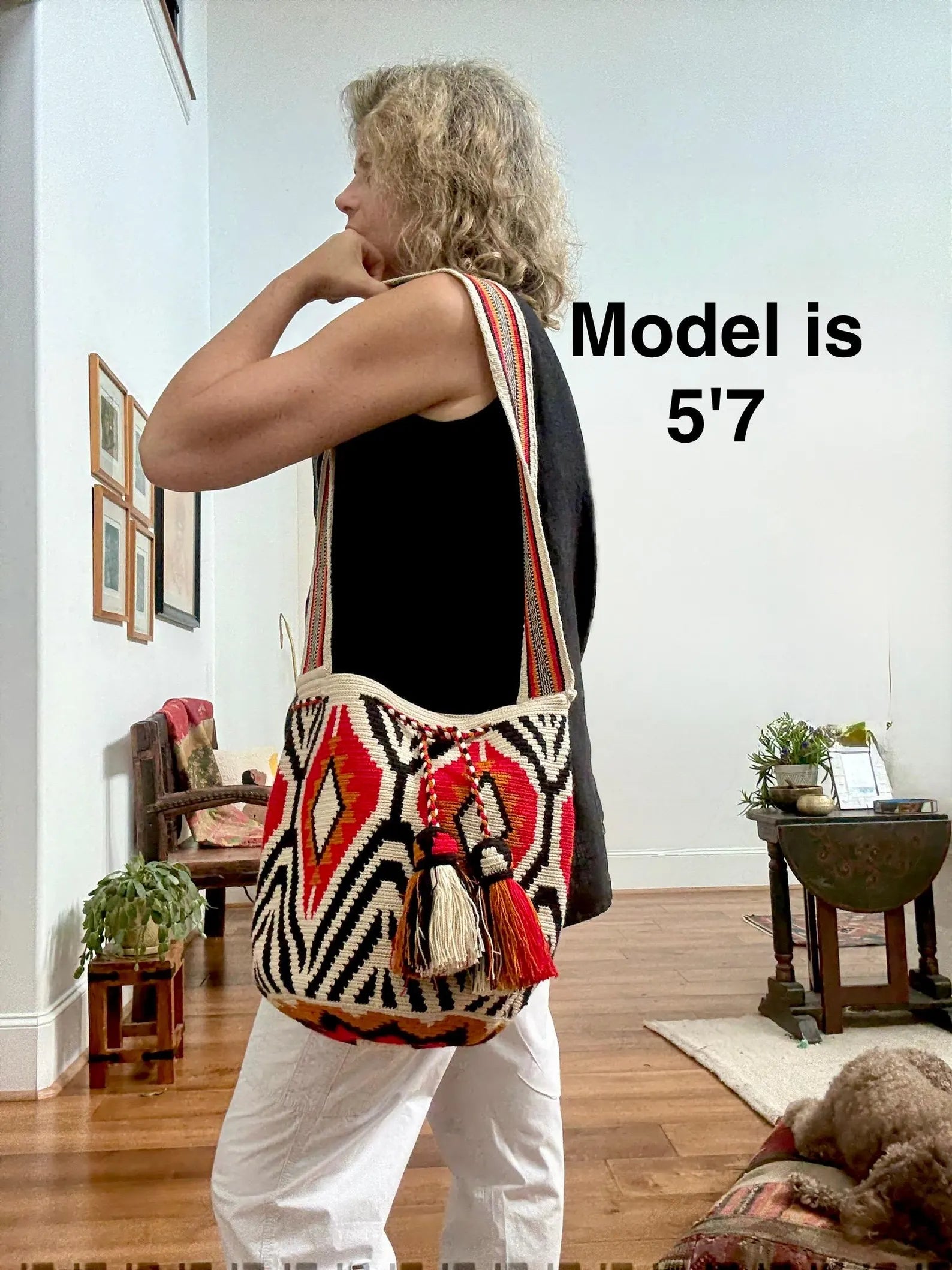 Costa Wayuu Large Handmade Wayuu Mochila-Bag- Crossbody Shoulder Bag - CostaWayuuShop