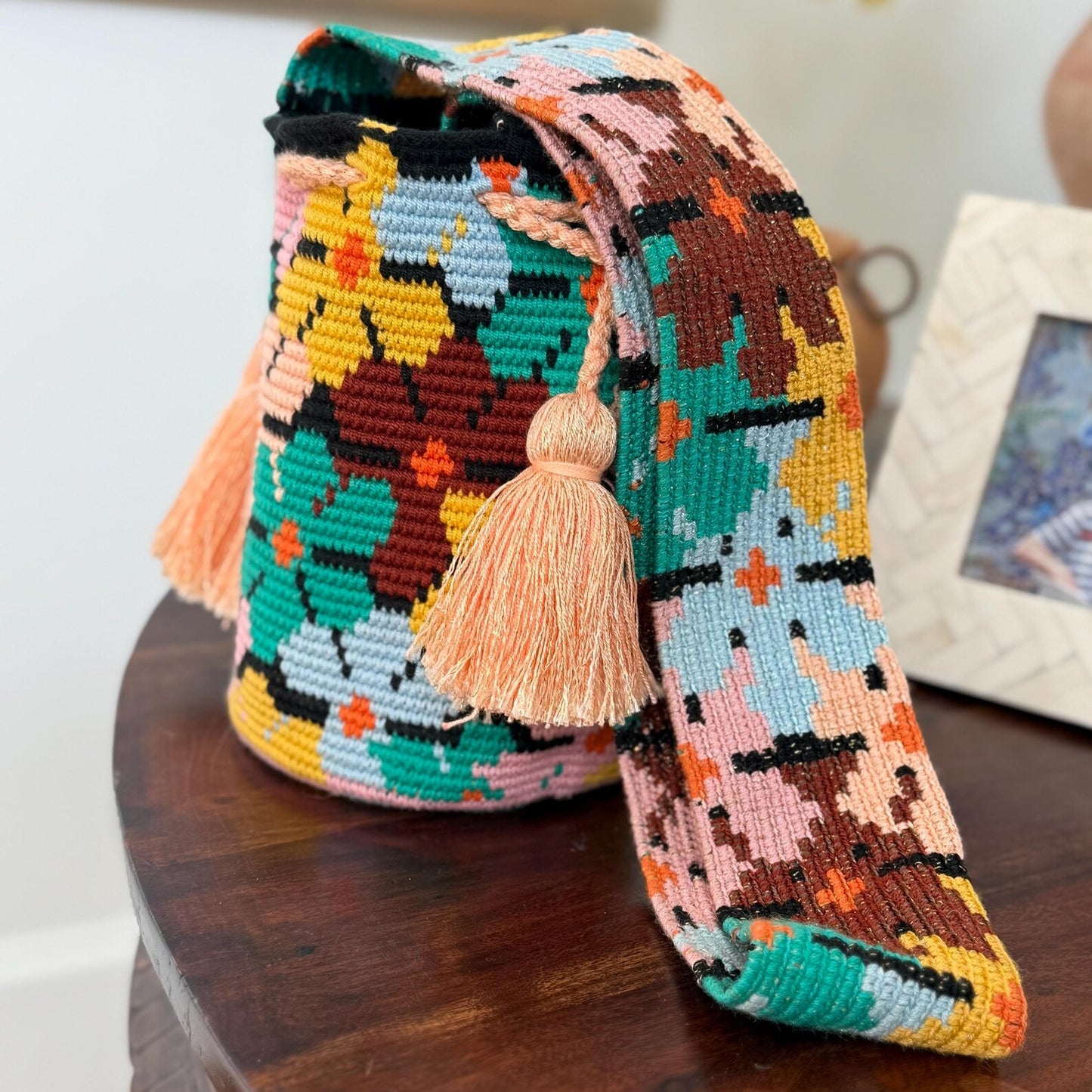 Costa Wayuu Wayuu Medium Sunlit Mosaic Shoulder Bag. - CostaWayuuShop