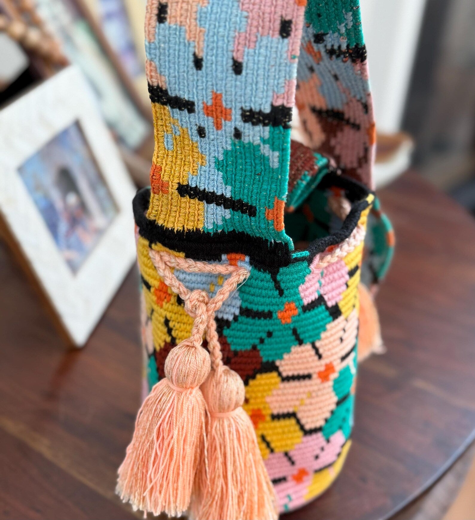 Costa Wayuu Wayuu Medium Sunlit Mosaic Shoulder Bag. - CostaWayuuShop
