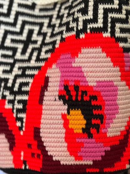 Costa Wayuu Mochila Bag – Bold Geometric & Floral Pattern