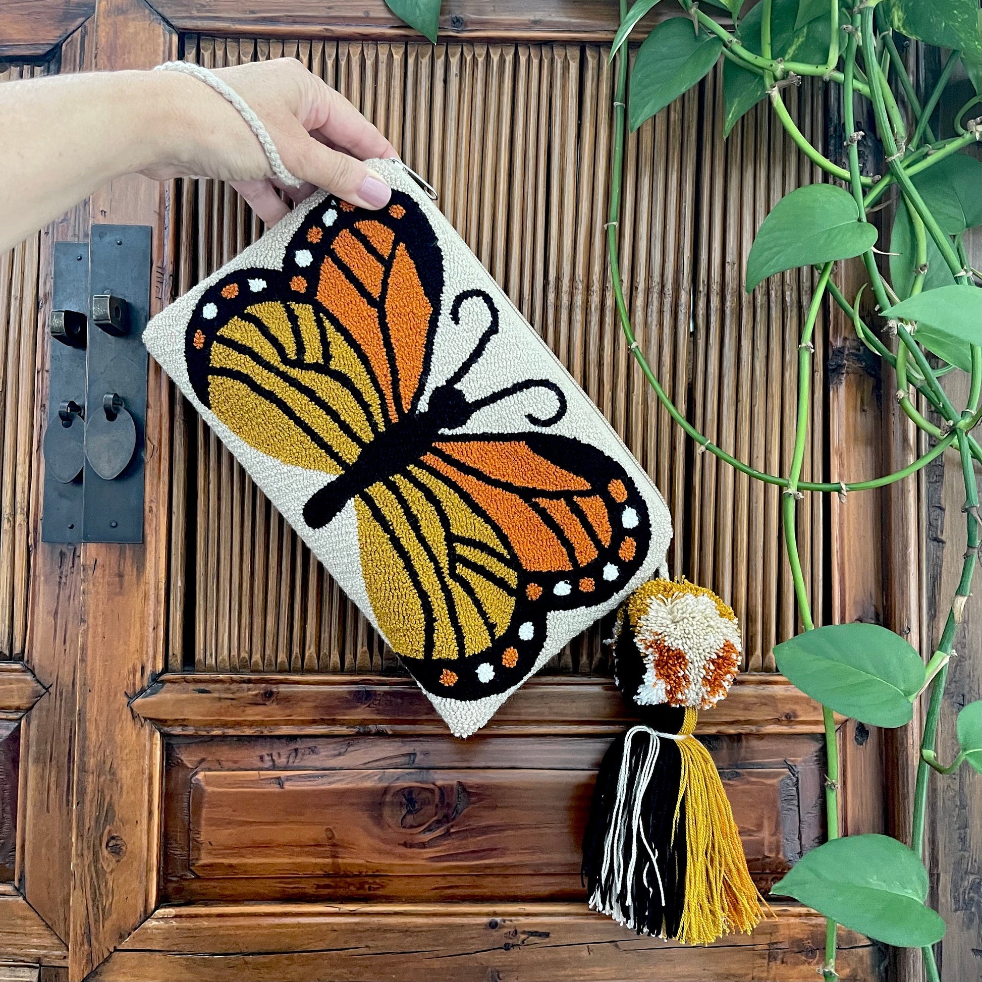 Costa Wayuu Butterfly Boho Clutch,  Handwoven - CostaWayuuShop