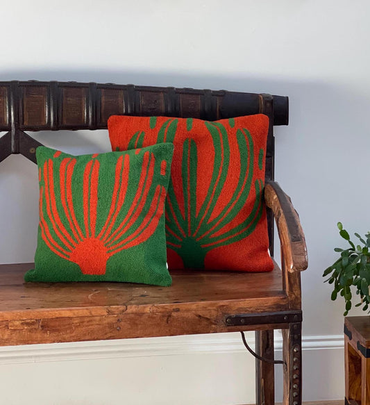 Costa Wayuu Boho Chic Handmade Wayuu Pillow – Vibrant Modern Punch Needle-Style Decor - CostaWayuuShop