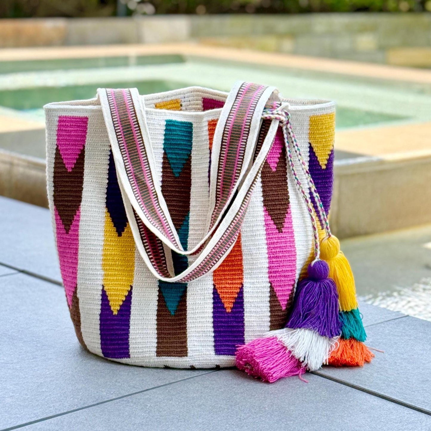 Costa Wayuu  Oversized  Crochet Tote Bag-Handmade - CostaWayuuShop