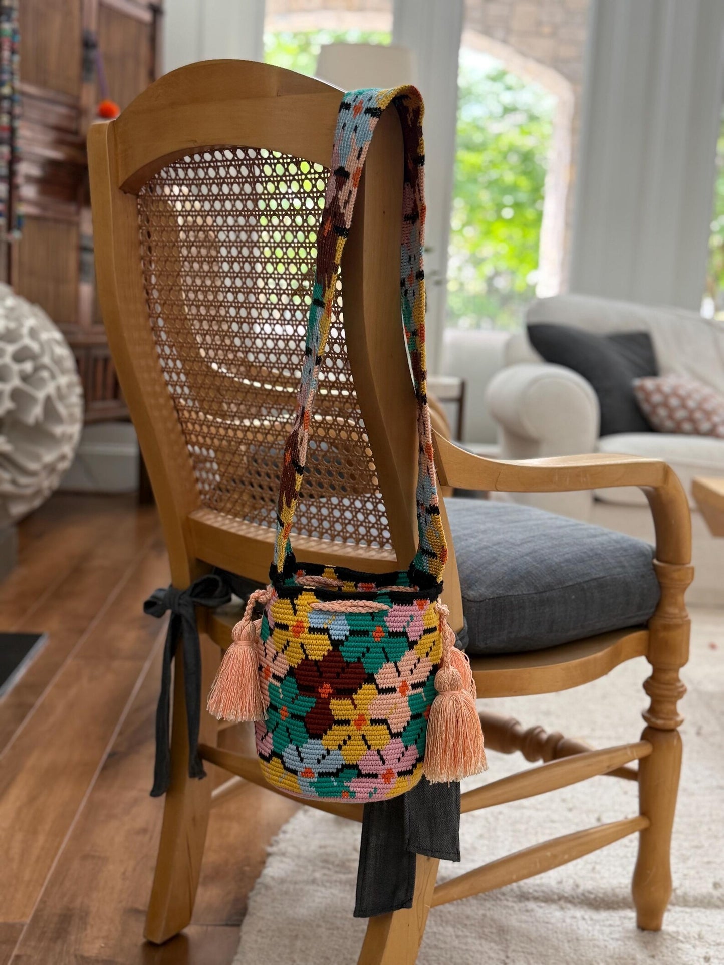 Costa Wayuu Wayuu Medium Sunlit Mosaic Shoulder Bag. - CostaWayuuShop