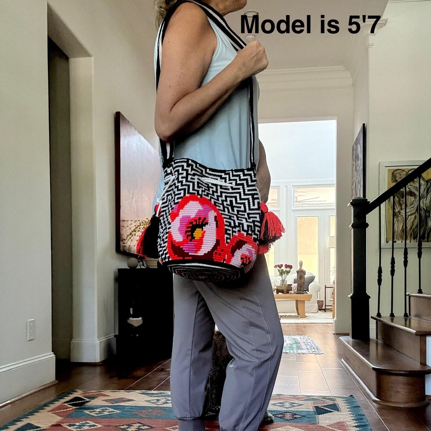 Costa Wayuu Mochila Bag – Bold Geometric & Floral Pattern