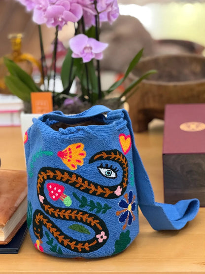 Costa Wayuu Handwoven Puyado Style Large Serpent Bag - CostaWayuuShop