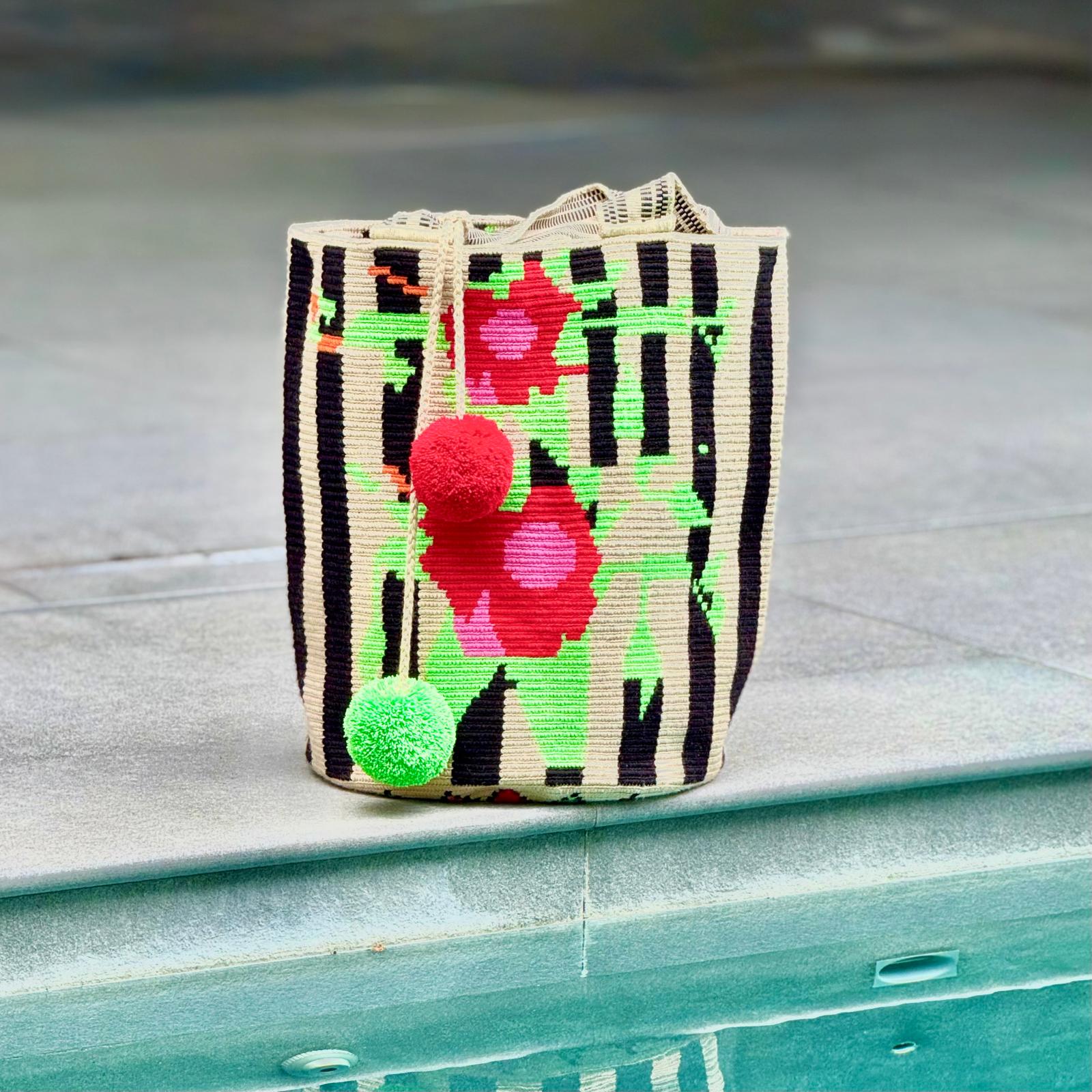 Costa Wayuu Extra Large Shopper Tote, Boho Chic, Oversized Bag. - CostaWayuuShop