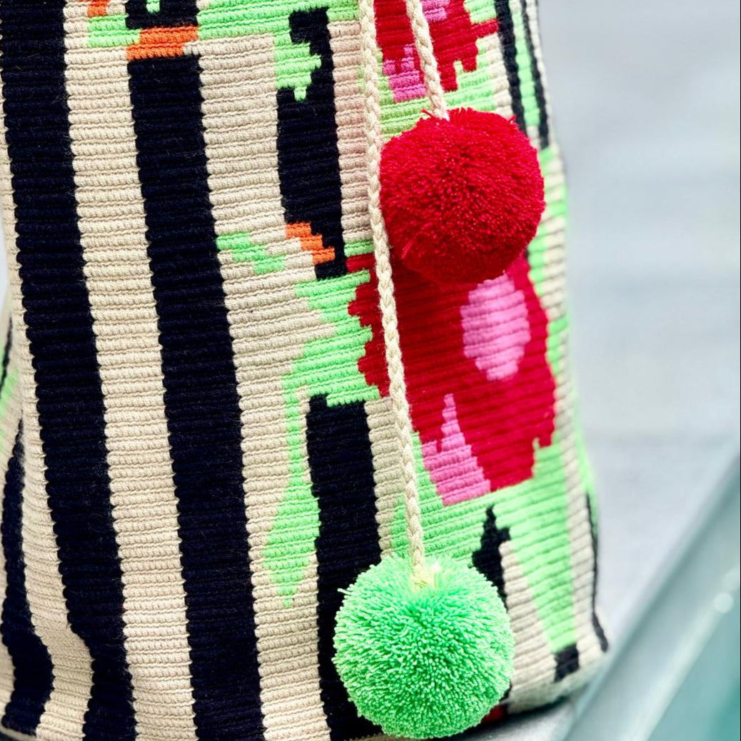 Costa Wayuu Extra Large Shopper Tote, Boho Chic, Oversized Bag. - CostaWayuuShop