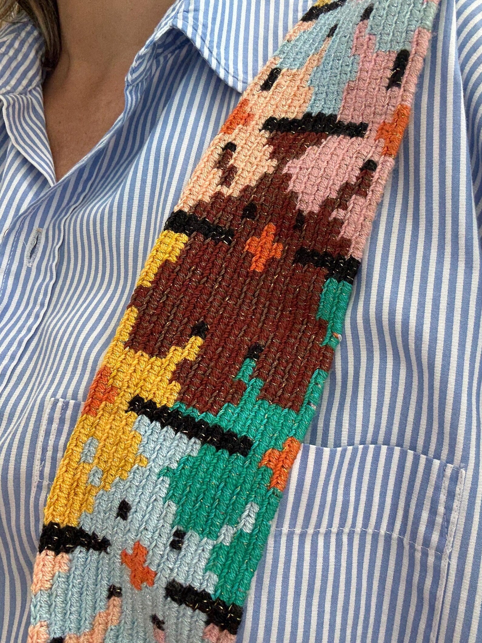 Costa Wayuu Wayuu Medium Sunlit Mosaic Shoulder Bag. - CostaWayuuShop