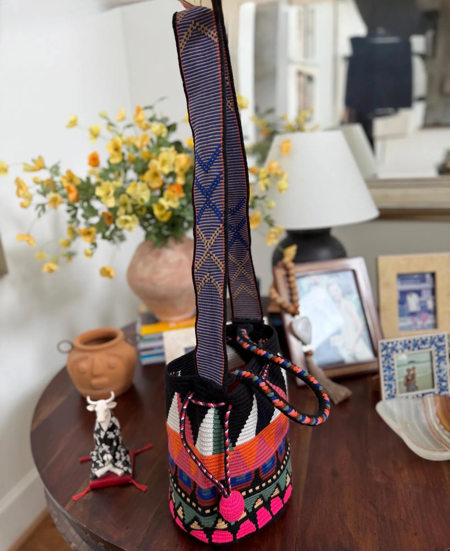 Costa Wayuu- Large Handwoven Mochila-Bag with Double Strap - CostaWayuuShop